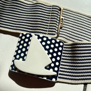 Retro sailor elastic belt